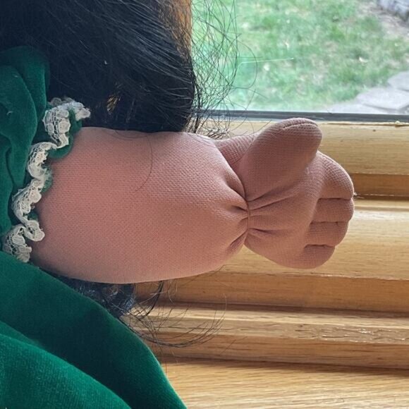Mattel’s First Edition CPK 13" Doll Baby Green Dress Cabbage Patch Kids - Picture 5 of 13